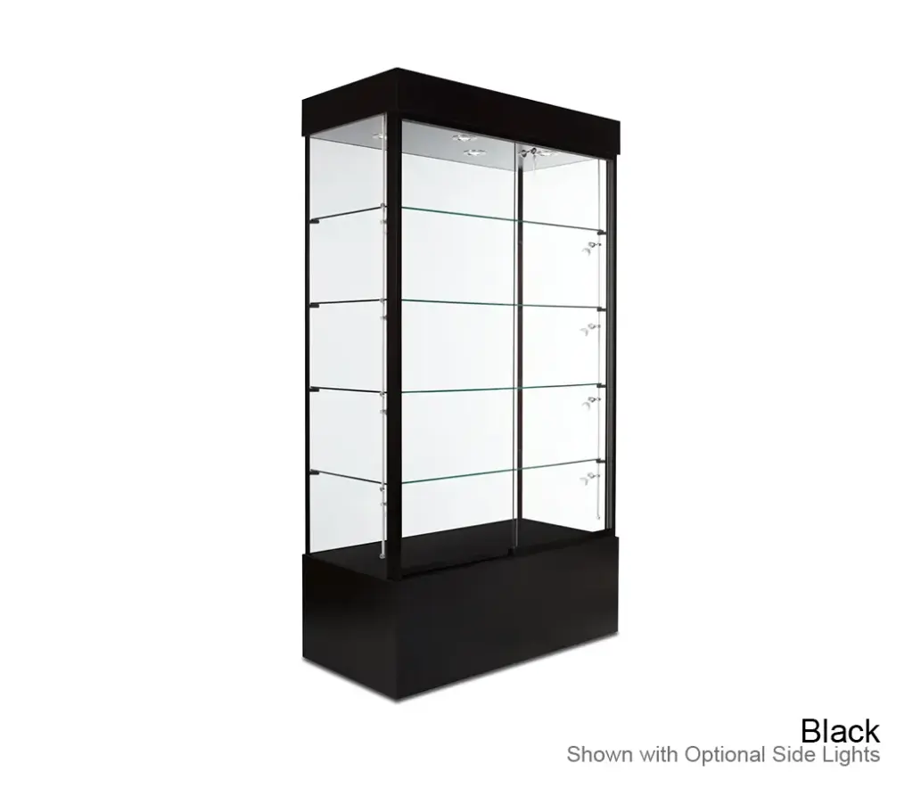 TD 200 40" ((DISCONTINUED) Brushed Silver Laminate, Black Frame, Side Lights)